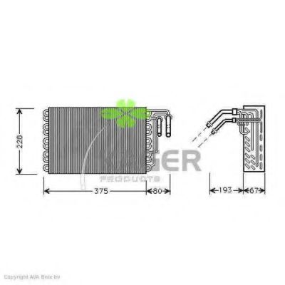 94-5754 KAGER Air Conditioning Evaporator, air conditioning