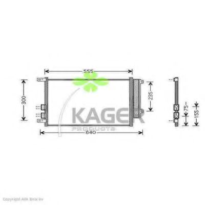 94-5777 KAGER Condenser, air conditioning