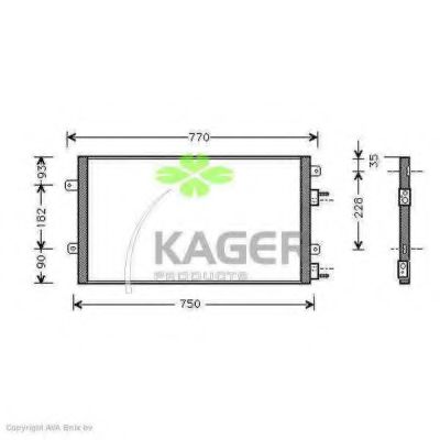 94-5789 KAGER Compressor, air conditioning