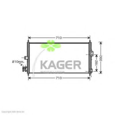 94-5839 KAGER Air Conditioning Compressor, air conditioning
