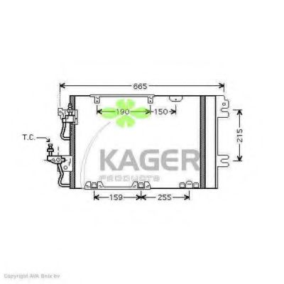 94-5844 KAGER Compressor, air conditioning