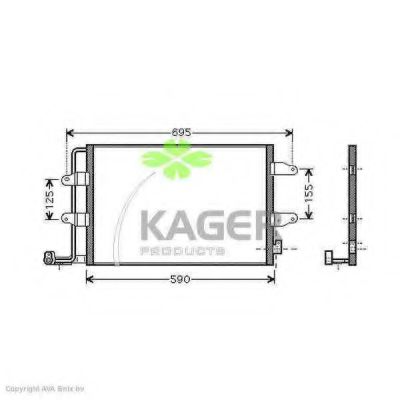 94-5876 KAGER Compressor, air conditioning