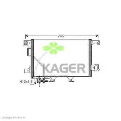 94-5887 KAGER Condenser, air conditioning