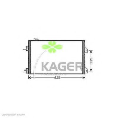94-5922 KAGER Condenser, air conditioning