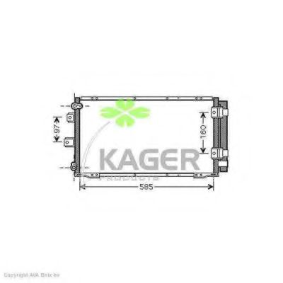 94-5930 KAGER Condenser, air conditioning
