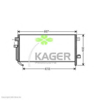 94-5993 KAGER Condenser, air conditioning