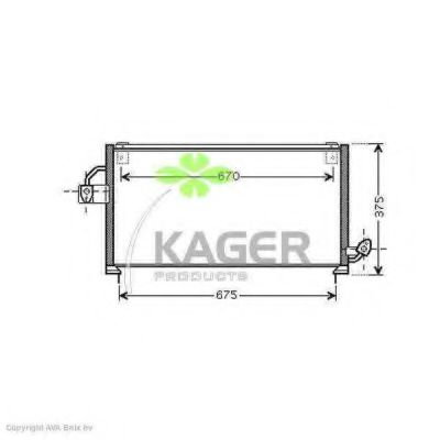 94-5994 KAGER Condenser, air conditioning