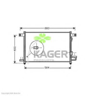 94-6051 KAGER Condenser, air conditioning