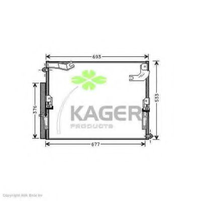 94-6073 KAGER Condenser, air conditioning