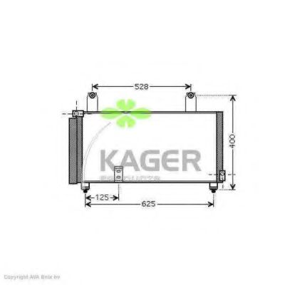 94-6085 KAGER Condenser, air conditioning