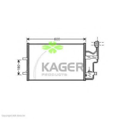 94-6107 KAGER Condenser, air conditioning