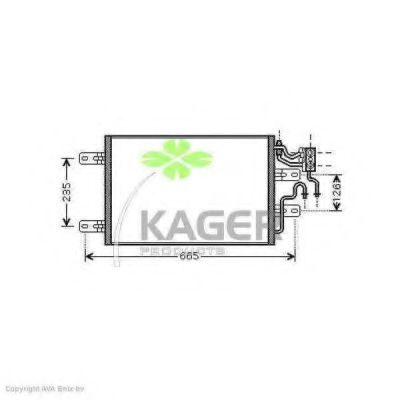 94-6124 KAGER Condenser, air conditioning