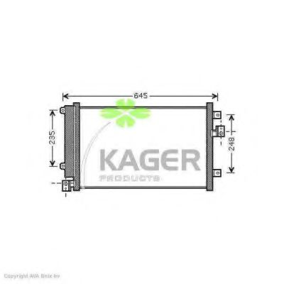 94-6139 KAGER Condenser, air conditioning