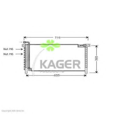 94-6151 KAGER Condenser, air conditioning