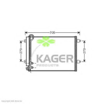94-6182 KAGER Condenser, air conditioning