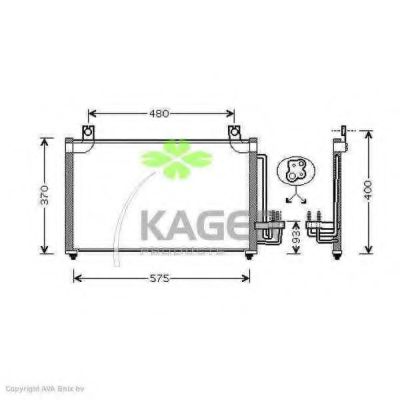 94-6236 KAGER Condenser, air conditioning