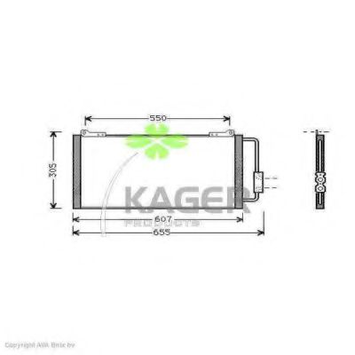 94-6240 KAGER Condenser, air conditioning