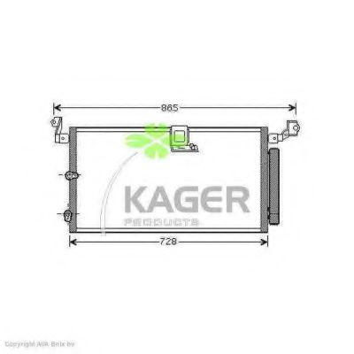 94-6243 KAGER Condenser, air conditioning