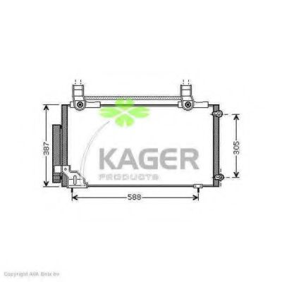 94-6291 KAGER Air Conditioning Condenser, air conditioning