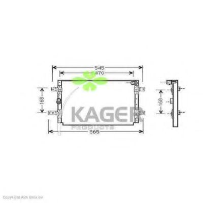 94-6311 KAGER Condenser, air conditioning