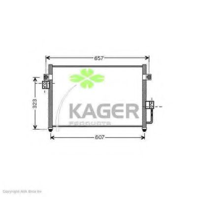 94-6318 KAGER Condenser, air conditioning