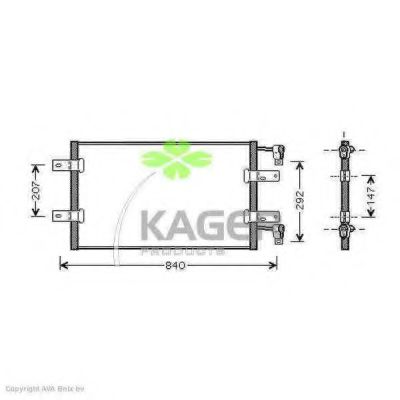 94-6344 KAGER Condenser, air conditioning
