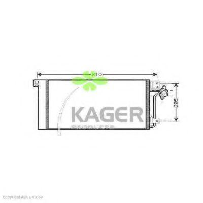 94-6349 KAGER Condenser, air conditioning