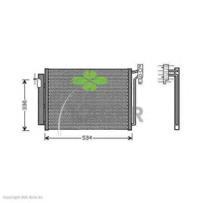 94-6399 KAGER Condenser, air conditioning
