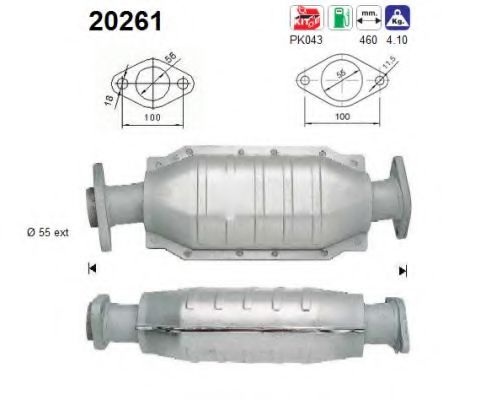 20261 AS Catalytic Converter