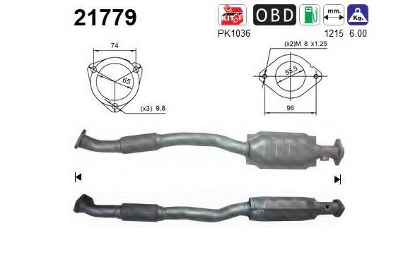 21779 AS Wheel Suspension Track Control Arm