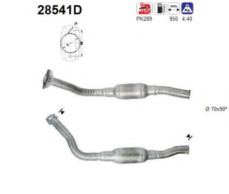 28541D AS Exhaust System Catalytic Converter