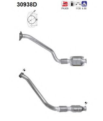 30938D AS Exhaust System Catalytic Converter