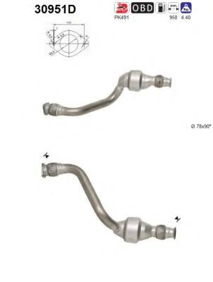 30951D AS Exhaust System Catalytic Converter