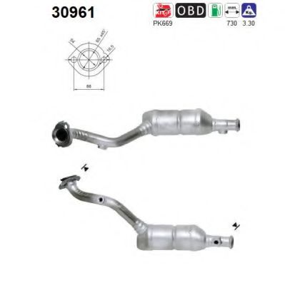 30961 AS Exhaust System Catalytic Converter