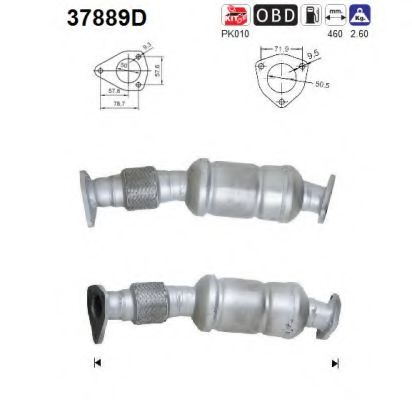 37889D AS Exhaust System Catalytic Converter