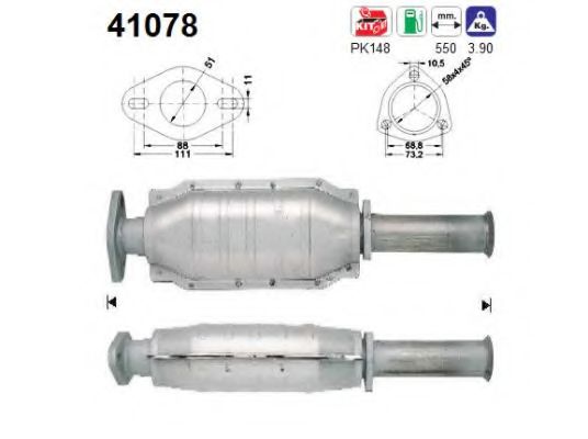 41078 AS Wheel Suspension Track Control Arm