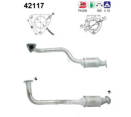 42117 AS Exhaust System Catalytic Converter
