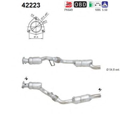 42223 AS Exhaust System Catalytic Converter