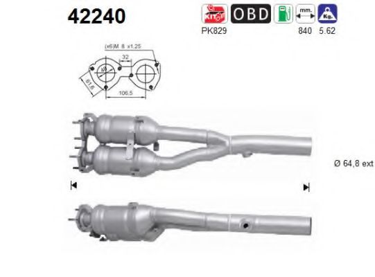 42240 AS Tie Rod Axle Joint