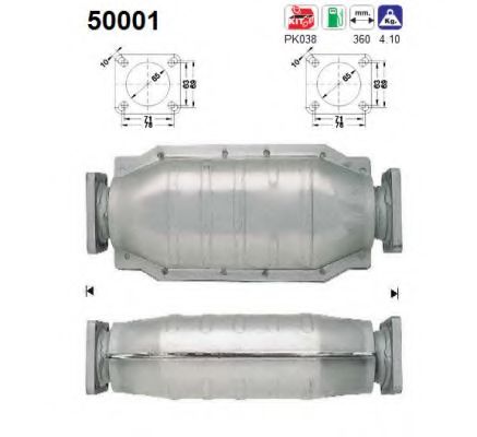 50001 AS Cylinder Head Gasket, cylinder head