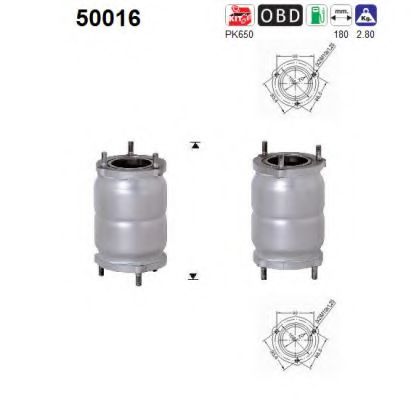 50016 AS Cylinder Head Gasket, cylinder head