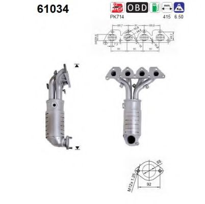 61034 AS Alternator Drive Bearing, alternator