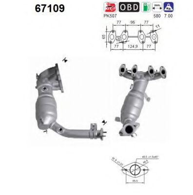 67109 AS Sensor, engine oil level