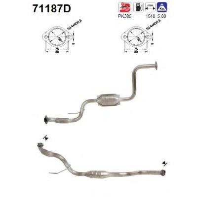 71187D AS Exhaust System Catalytic Converter