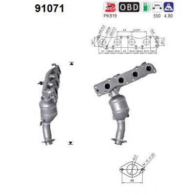 91071 AS Brake System Vacuum Pump, brake system