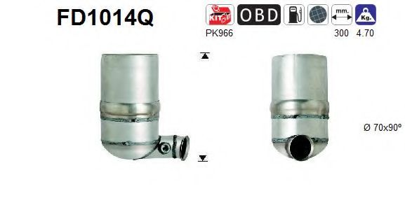FD1014Q AS Soot/Particulate Filter, exhaust system