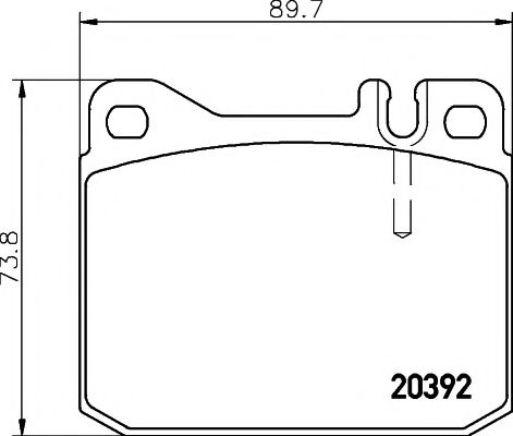 CVP069 DON Brake Pad Set, disc brake