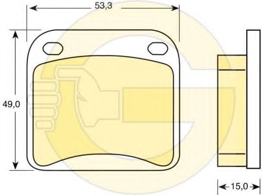 6101159 GIRLING Тормозная система Комплект тормозных колодок, дисковый тормоз