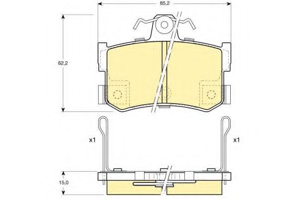 6111691 GIRLING Exhaust System Holder, exhaust system