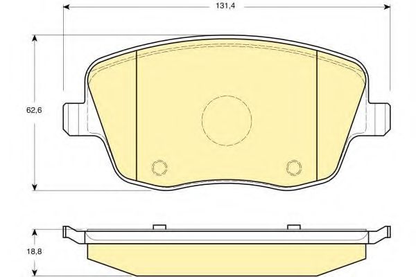 6114141 GIRLING Тормозная система Комплект тормозных колодок, дисковый тормоз